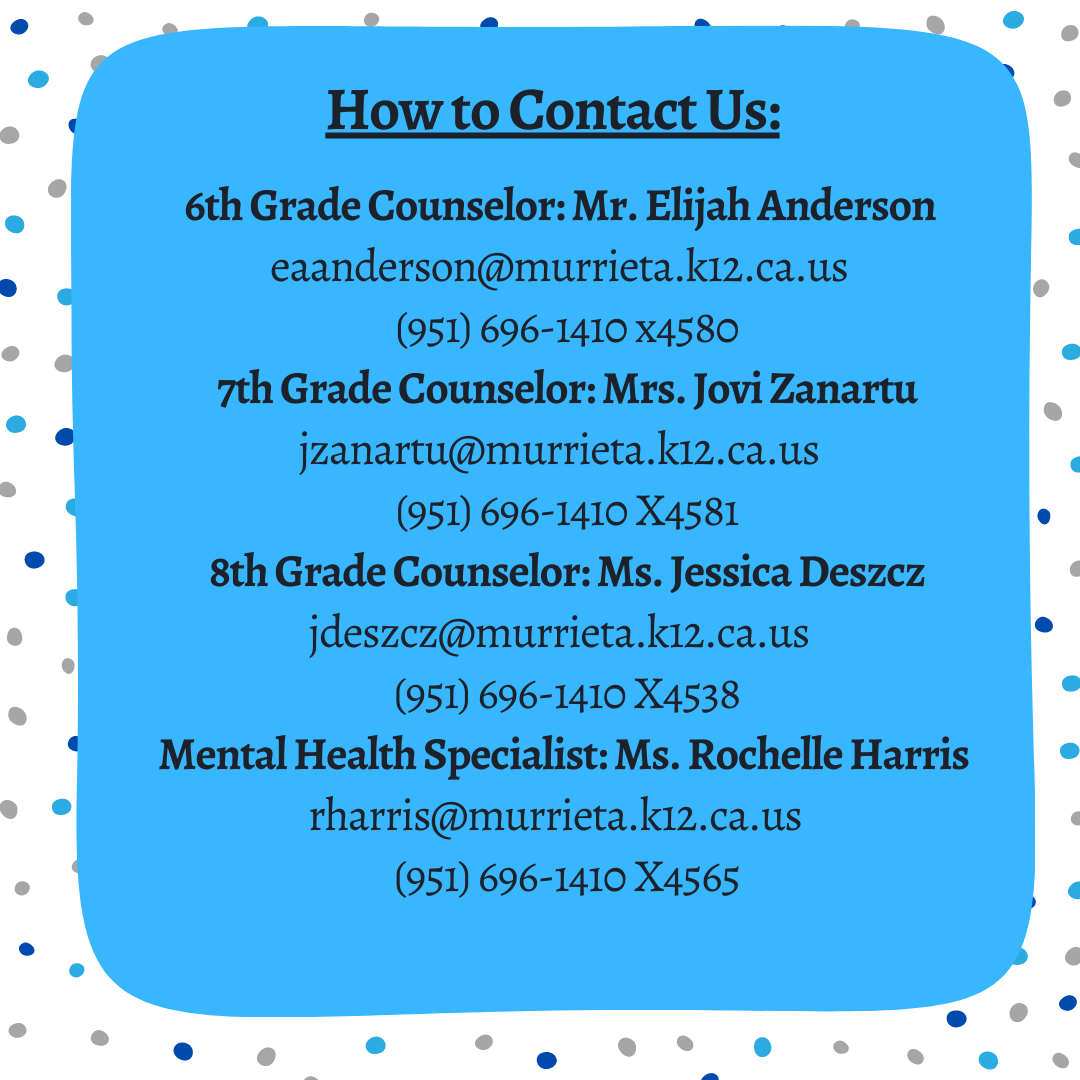 Contact Your Counselor Contact Your Counselor